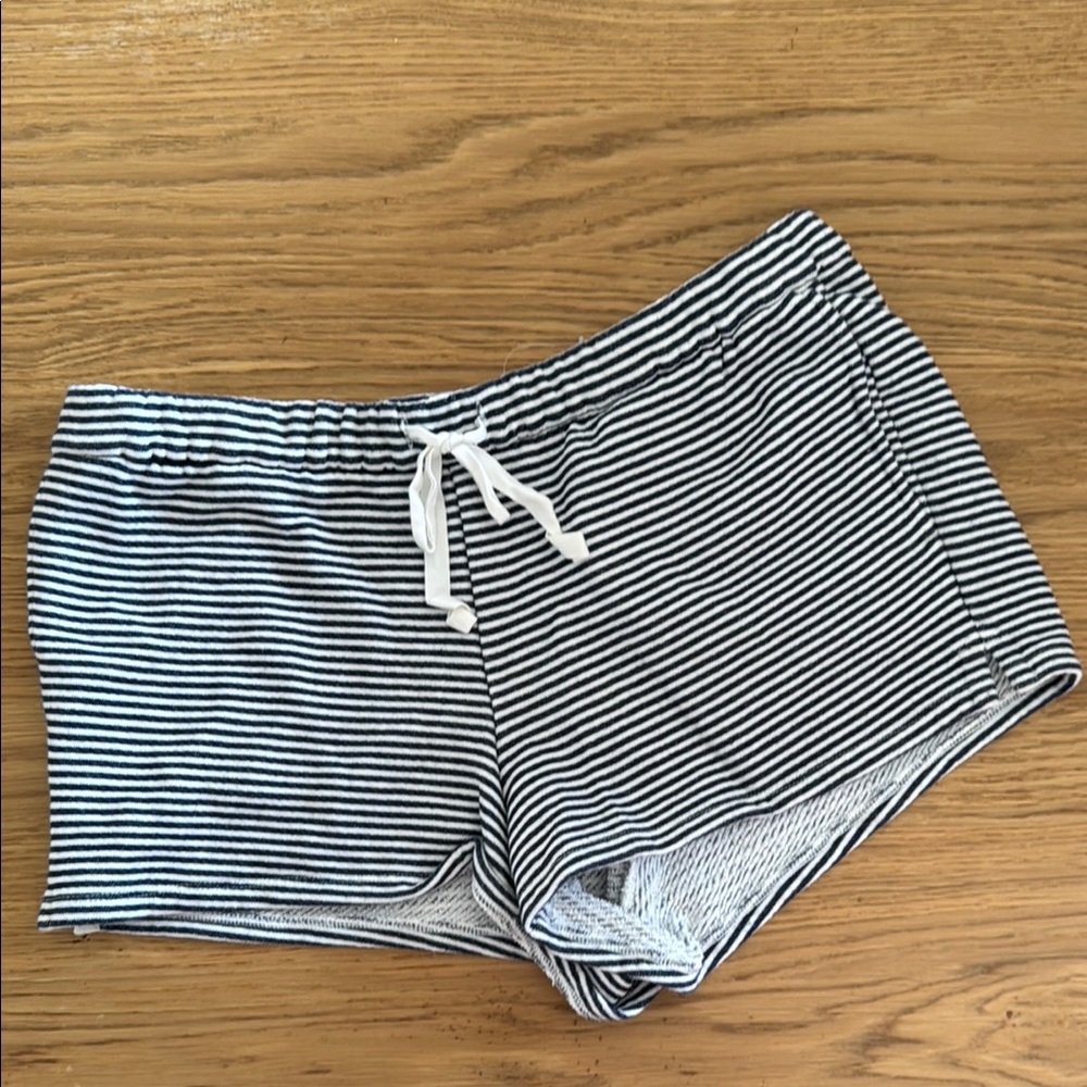 J.Crew Navy and White Striped Shorts